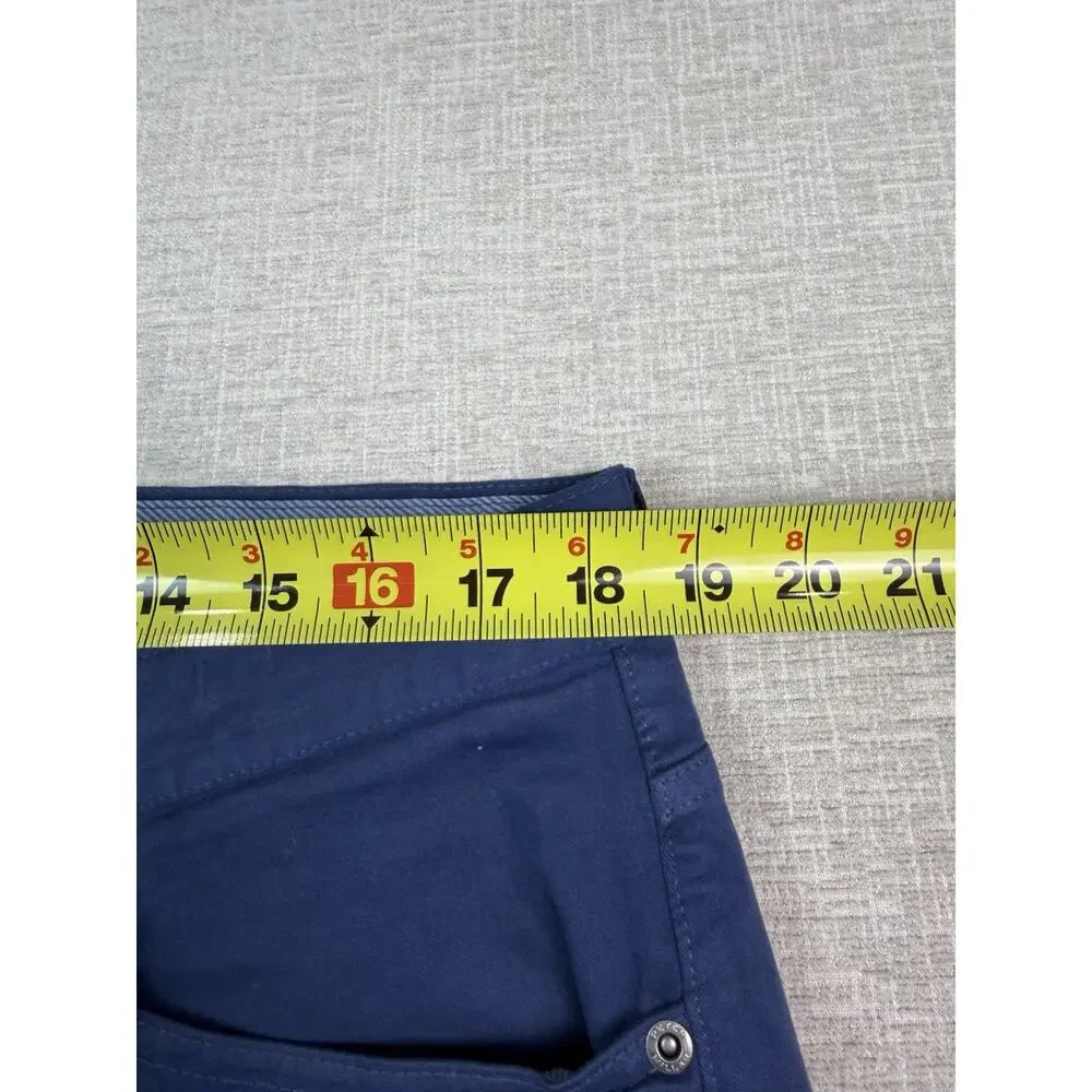 Peter Millar Mens Pants 36x34 Blue Stretch Cotton 5 Pocket Casual Golf